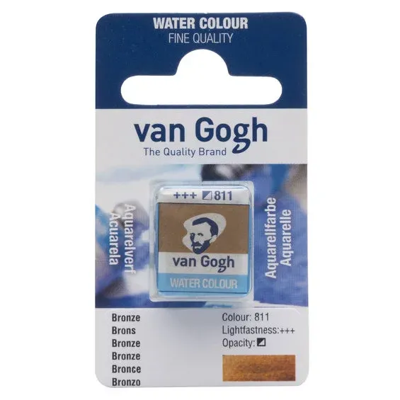 Populärt val van Gogh akvarellfärg halvkopp – Bronze 811