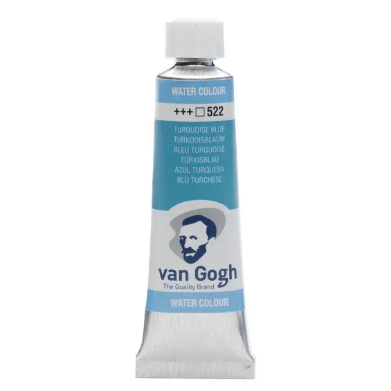 Begränsad tid van Gogh akvarellfärg 10 ml tub – Turquoise Blue 522