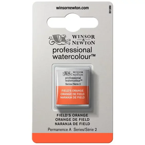 Sänkt pris Winsor & Newton Professional Revival akvarellfärg halvkopp Field's Orange 418