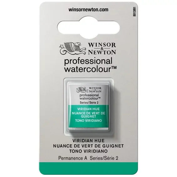 Winsor & Newton Professional Revival akvarellfärg halvkopp Viridian Hue 696 Beställ nu