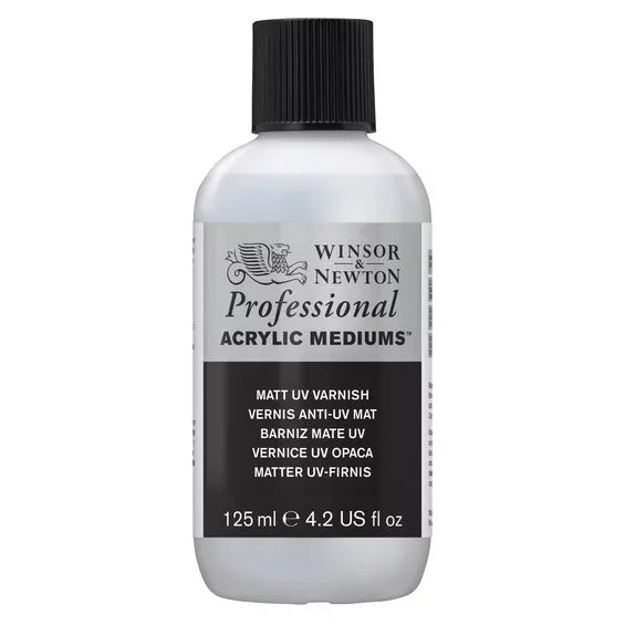 Winsor & Newton Matt UV Varnish 125 ml, skyddande fernissa mot solljus, damm etc. Billig