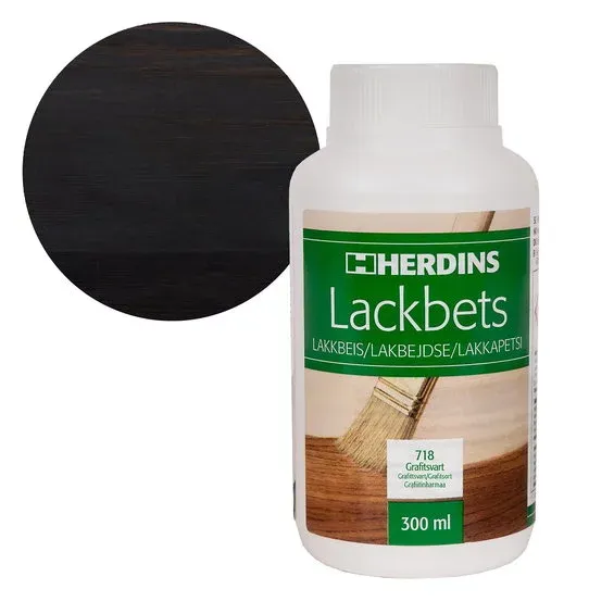 risnedsättning Herdins lackbets 300 ml – 718 grafitsvart