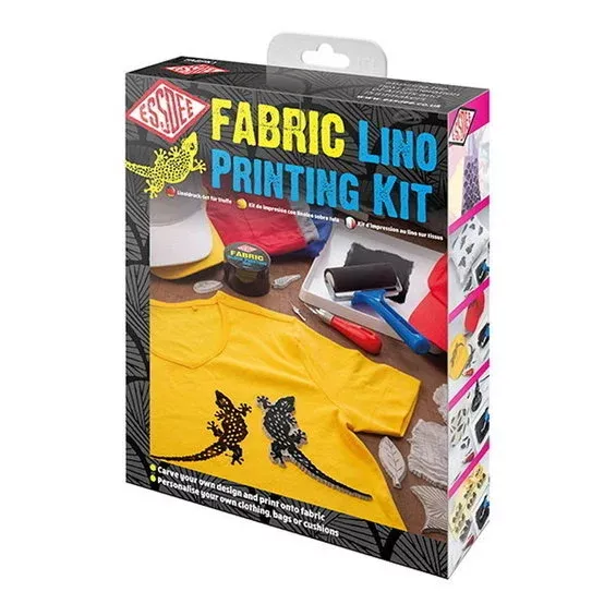 Kampanj Essdee Lino Printing Fabric Kit – allt du behöver för linoleumtryck på tyg & textilier