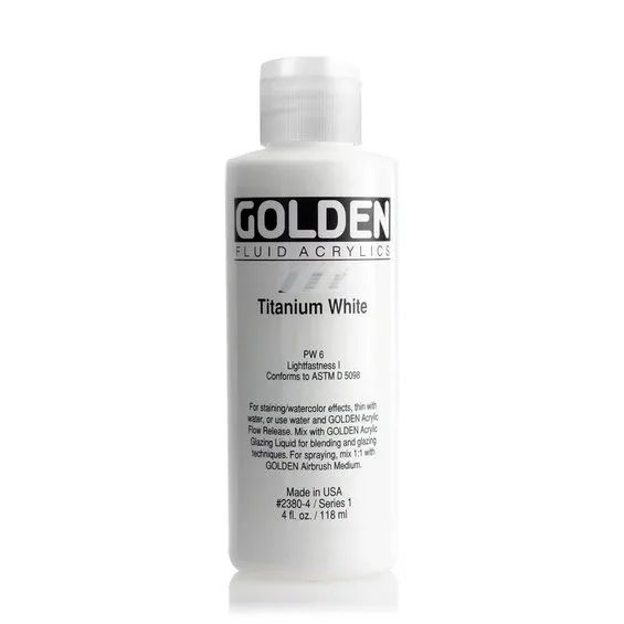 Fynd Golden Fluid Acrylics 118 ml - 2380 Titanium White