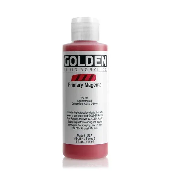 Golden Fluid Acrylics 118 ml - 2421 Primary Magenta Reapris