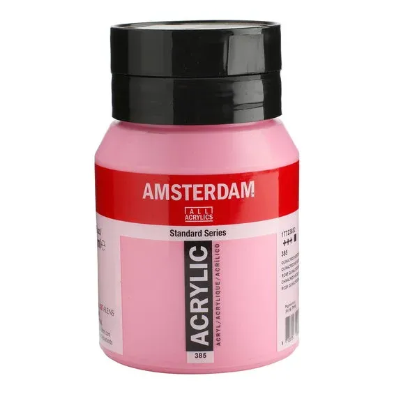 Sista chansen Amsterdam Acrylic akrylfärg 500 ml Quinacridone Rose Light 385
