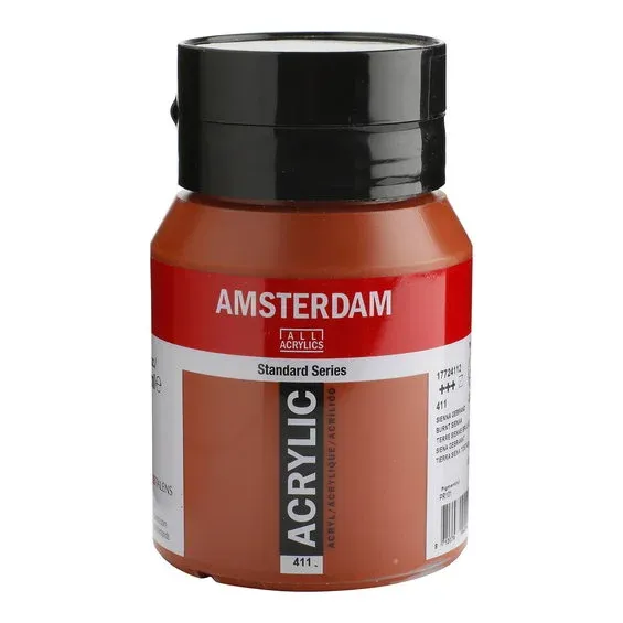 Handla nu Amsterdam Acrylic akrylfärg 500 ml Burnt Sienna 411