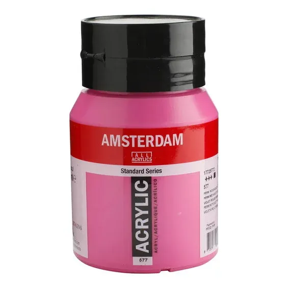 Amsterdam Acrylic akrylfärg 500 ml Permanent Red Violet Light 577 Kundfavorit