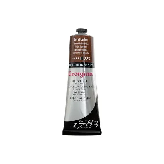 Georgian Oil Colour oljefärg 225 ml Burnt Umber 223 I lager