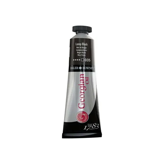 Lägg i varukorgen Georgian Oil Colour oljefärg 38 ml Lamp Black 035