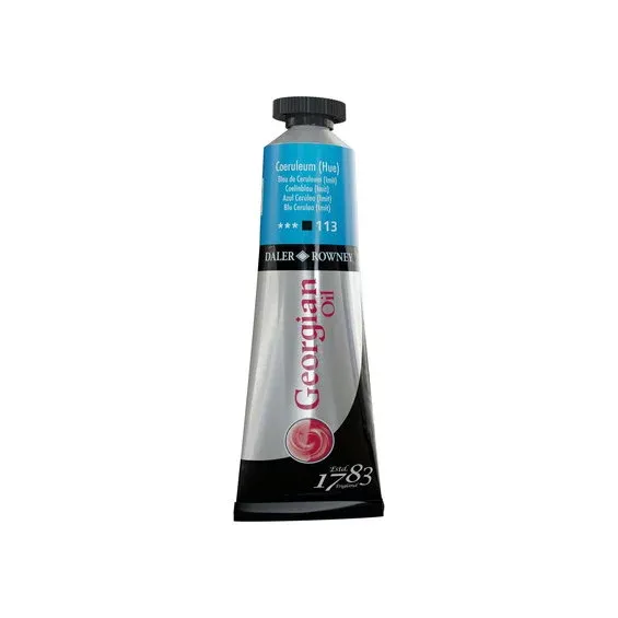 Beställ idag Georgian Oil Colour oljefärg 38 ml Coeruleum Blue Hue 113