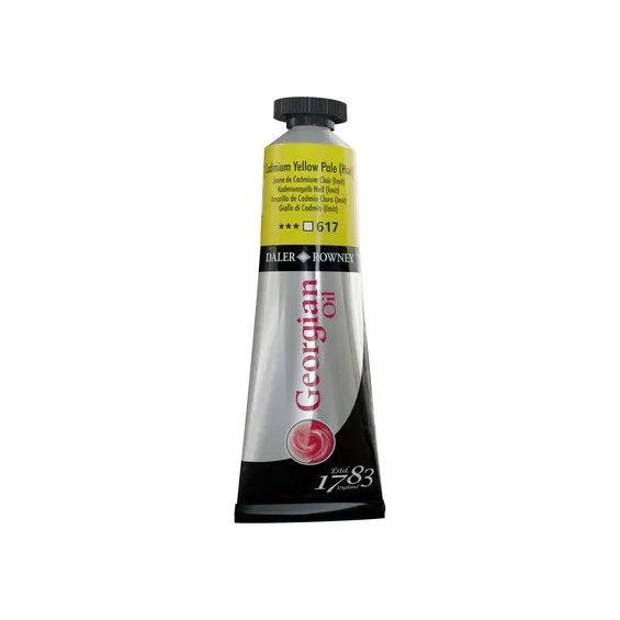 Trygg betalning Georgian Oil Colour oljefärg 38 ml Cadmium Yellow Pale Hue 617