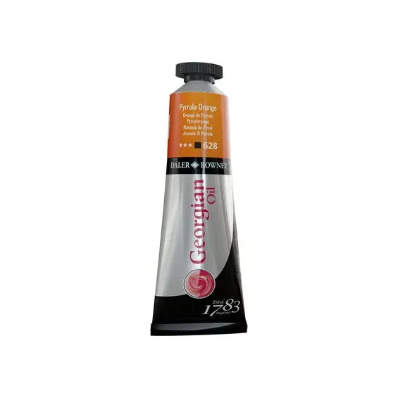Georgian Oil Colour oljefärg 38 ml Pyrrole Orange 628 Fri frakt