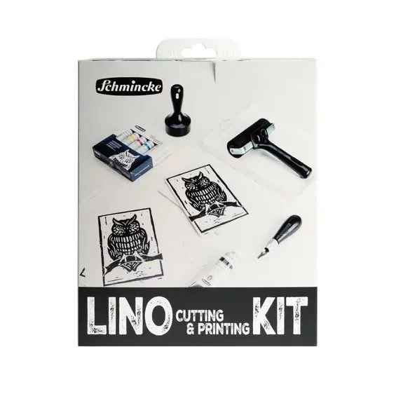 Schmincke Aqua Lino Kit, linoleumsnitt & linoleumtryck med vattenbaserad färg Populärt val