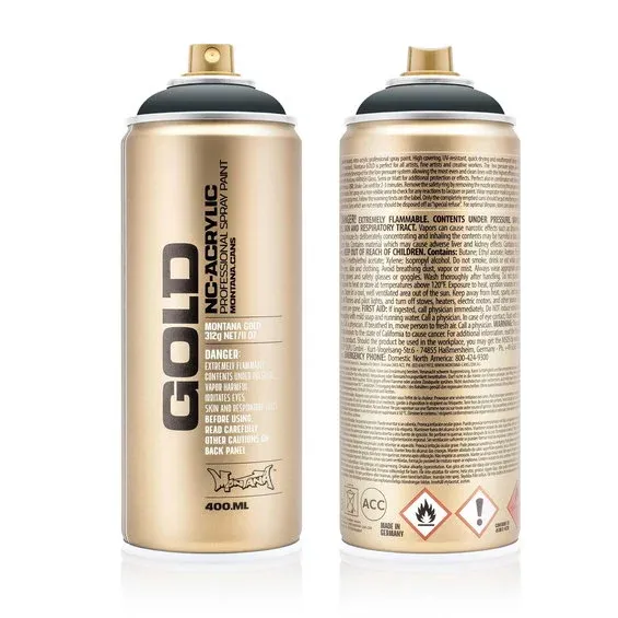 Montana Gold sprayfärg 400 ml - G7070 Stealth I lager