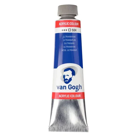 Begränsat antal Van Gogh akrylfärg 40 ml Ultramarine - 504
