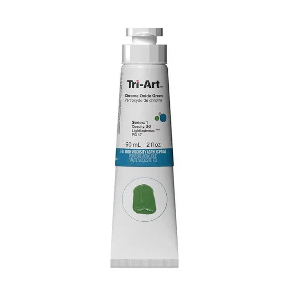Tri-Art High Viscosity akrylfärg 60 ml Chrome Oxide Green Utförsäljning