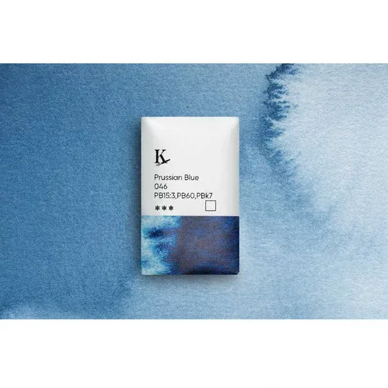 Kreatima Watercolour akvarellfärg 1/1 – Prussian Blue 046 PB15:3, PB60, PBk7 Bästa pris