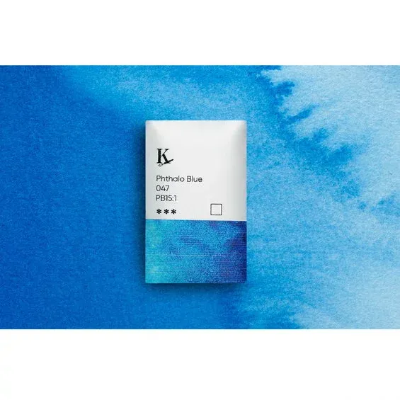 Erbjudandepris Kreatima Watercolour akvarellfärg 1/1 – Phthalo Blue 047 PB15:1