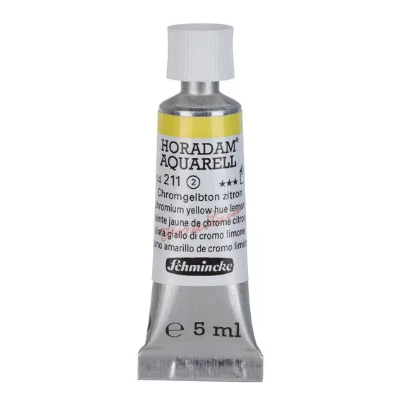Endast idag Schmincke Horadam akvarellfärg 5 ml – Chromium yellow hue lemon 211