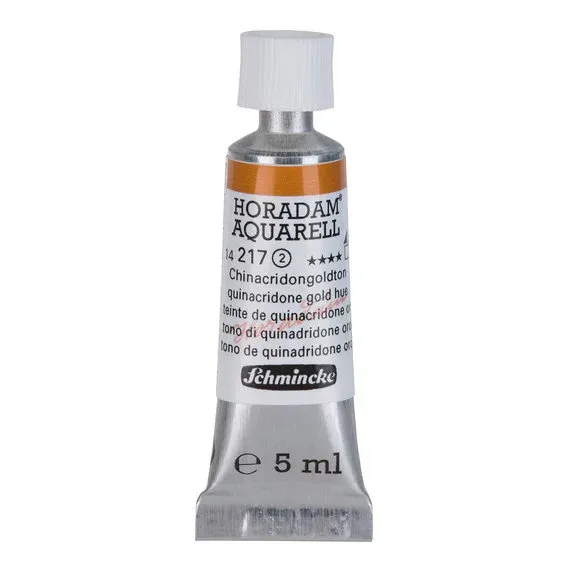 Schmincke Horadam akvarellfärg 5 ml – Quinacridone gold hue 217 Begränsat antal