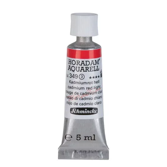 Schmincke Horadam akvarellfärg 5 ml – Cadmium red light 349 Kundfavorit