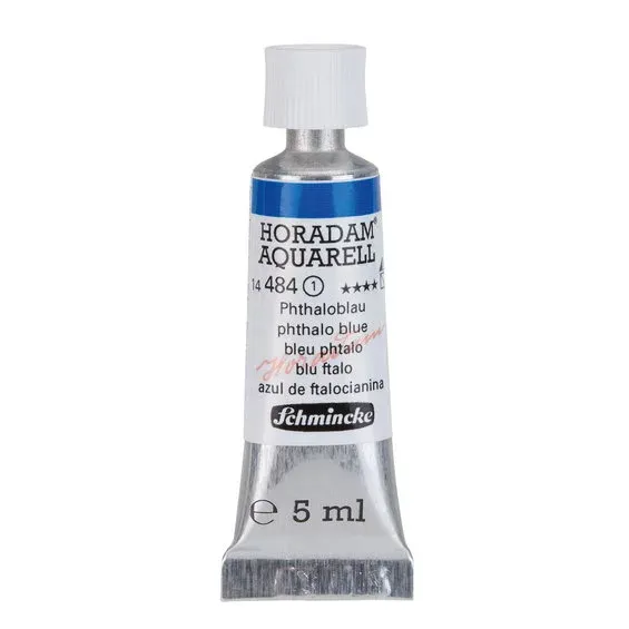Beställ nu Schmincke Horadam akvarellfärg 5 ml – Phthalo blue 484