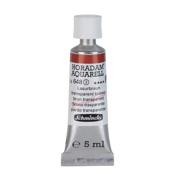 Schmincke Horadam akvarellfärg 5 ml – Transparent brown 648 risnedsättning