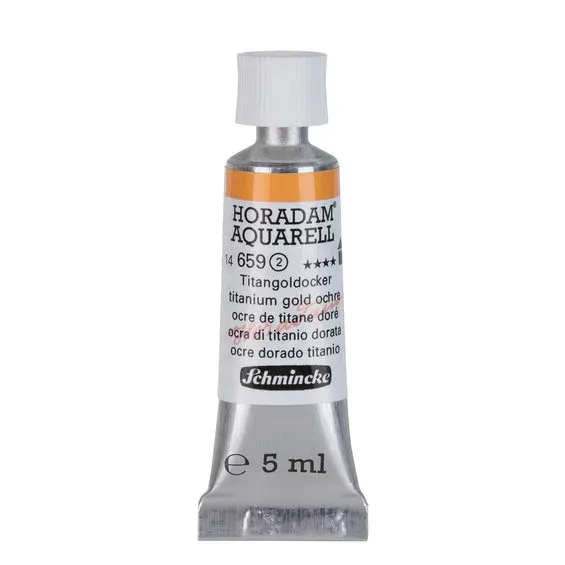 Schmincke Horadam akvarellfärg 5 ml – Titanium gold ochre 659 Köp nu