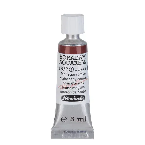 Beställ nu Schmincke Horadam akvarellfärg 5 ml – Mahogany brown 672