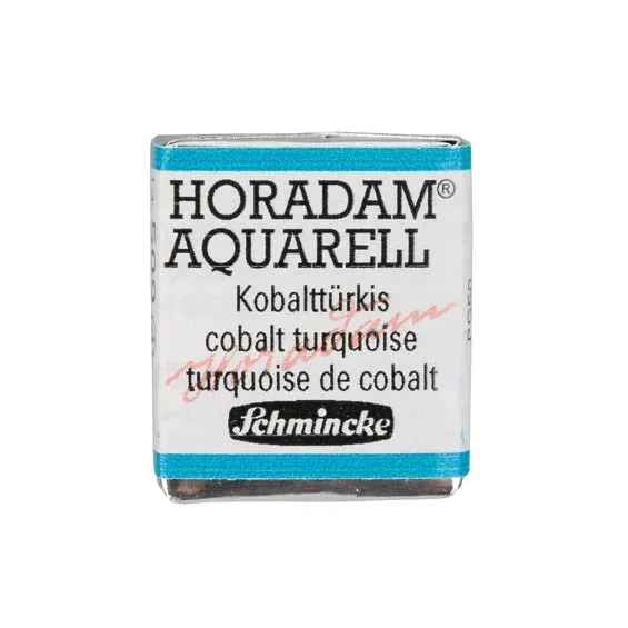 Schmincke Horadam akvarellfärg ½ kopp – Cobalt turquoise 509 Utförsäljning