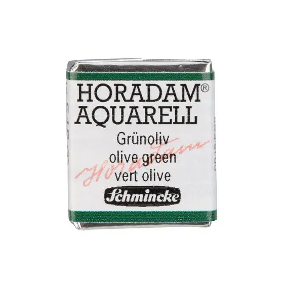 Fynd Schmincke Horadam akvarellfärg ½ kopp – Olive green 515