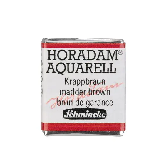 Schmincke Horadam akvarellfärg ½ kopp – Madder brown 670 Premium