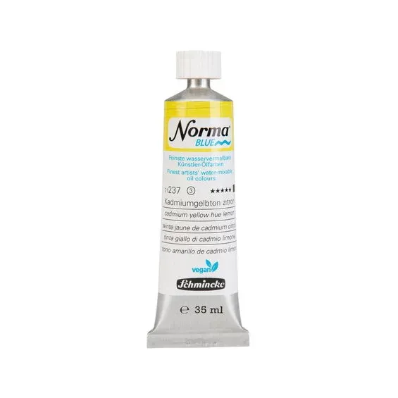 Schmincke Norma Blue vattenlöslig oljefärg 35 ml Cadmium lemon yellow hue 21237 Populärt val