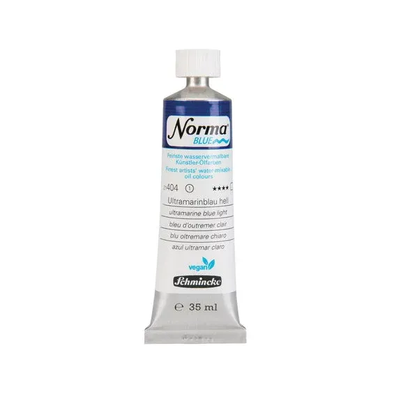 Fri frakt Schmincke Norma Blue vattenlöslig oljefärg 35 ml Ultramarine blue light 21404