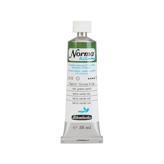 Schmincke Norma Blue vattenlöslig oljefärg 35 ml Natural green earth 21519 Bästa pris