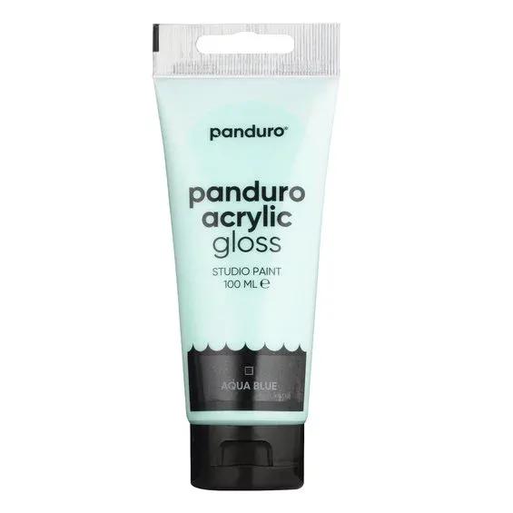 Fri frakt Panduro Acrylic akrylfärg, blank 100 ml – Aqua blue