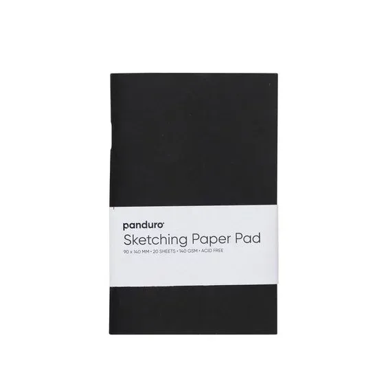 Beställ nu Panduro Sketch, skissblock med mjuk pärm, 9×14 cm, 20 ark, 140 g/m²