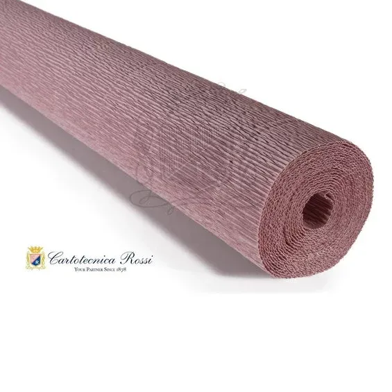 Cartotecnica Rossi kräppapper 17E1 – gammelrosa, 180 g rulle (144 g/m²) à 50×250 cm Sänkt pris