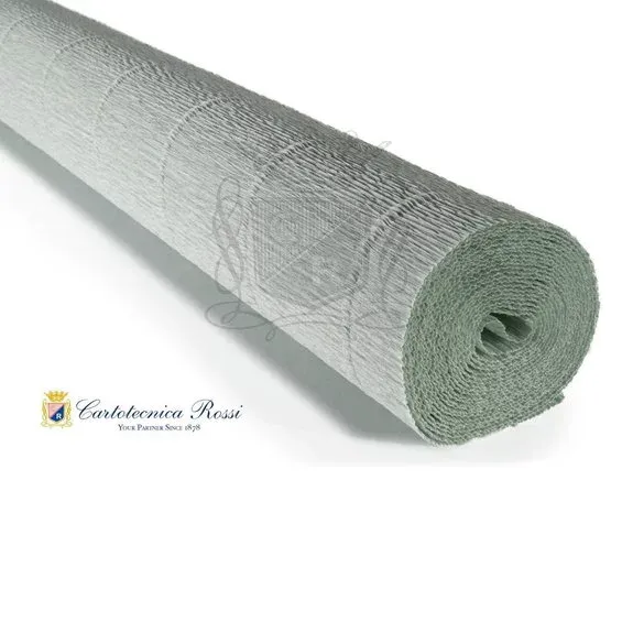 Erbjudande Cartotecnica Rossi kräppapper 621 – ljusgrön, 180 g rulle (144 g/m²) à 50×250 cm