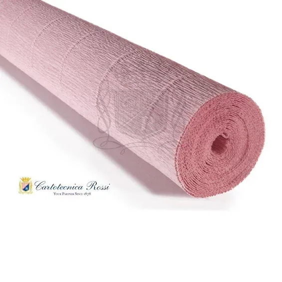 Lågt pris Cartotecnica Rossi kräppapper 17A3 – ljungrosa, 180 g rulle (144 g/m²) à 50×250 cm