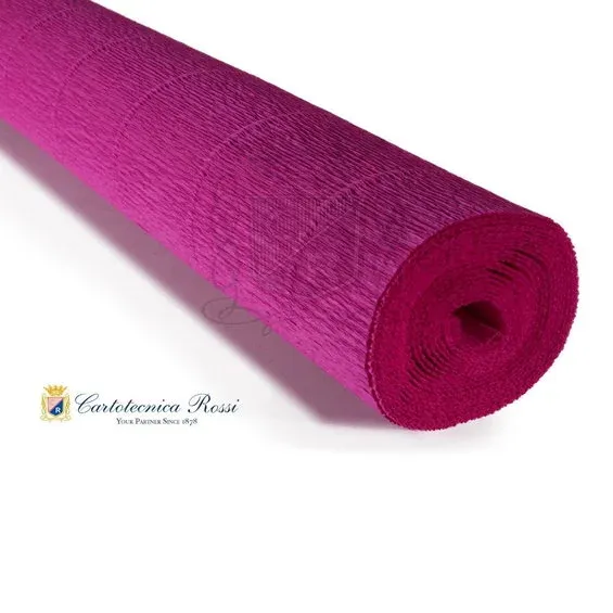 Cartotecnica Rossi kräppapper 572 – fransk rosa, 180 g rulle (144 g/m²) à 50×250 cm Endast idag