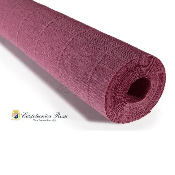 Cartotecnica Rossi kräppapper 620 – mörkrosa, 180 g rulle (144 g/m²) à 50×250 cm Utförsäljning