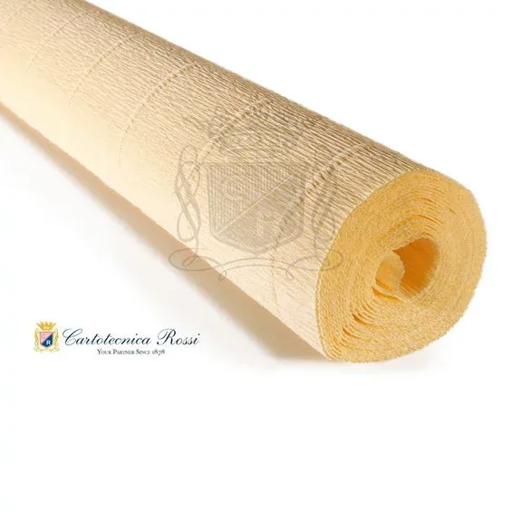 Cartotecnica Rossi kräppapper 577 – ivory, 180 g rulle (144 g/m²) à 50×250 cm Begränsad tid