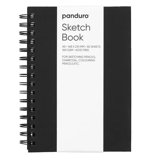 Panduro Sketch spiralbundet skissblock A5, stående, 50 ark, 160 g/m² Beställ nu