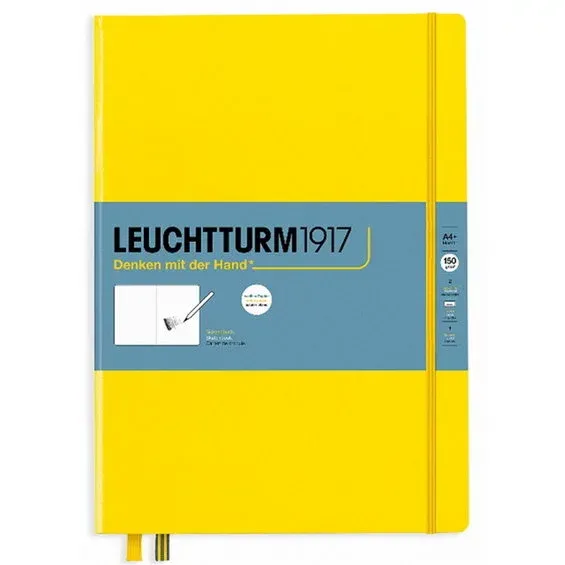 Leuchtturm1917 Sketchbook A4+ (225×316 mm) Lemon I lager