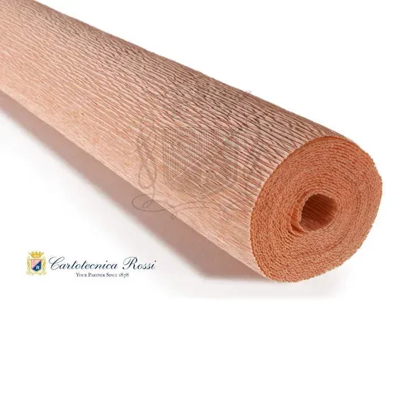Kampanjpris Cartotecnica Rossi kräppapper 17A4 – beige, 180 g rulle (144 g/m²) à 50×250 cm