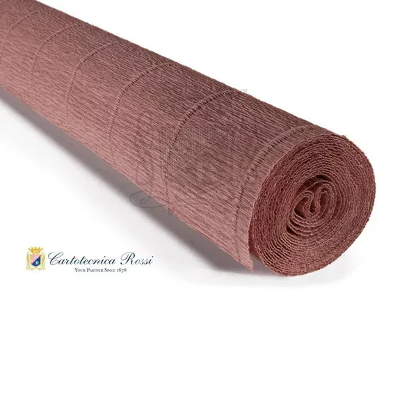 Cartotecnica Rossi kräppapper 613 – taupe, 180 g rulle (144 g/m²) à 50×250 cm Sänkt pris