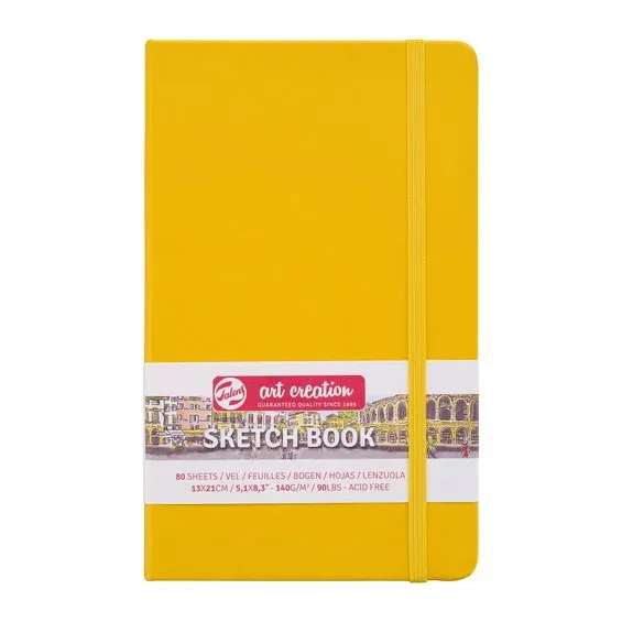 Royal Talens Art Creation Sketch skissbok 13×21 cm, gult omslag – 140 g/m², 80 ark Begränsat erbjudande