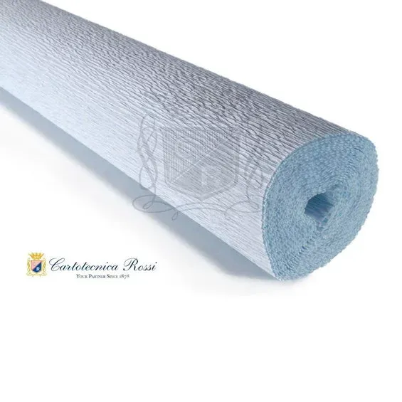 Cartotecnica Rossi kräppapper 559 – ljusblå, 180 g rulle (144 g/m²) à 50×250 cm Snabb leverans